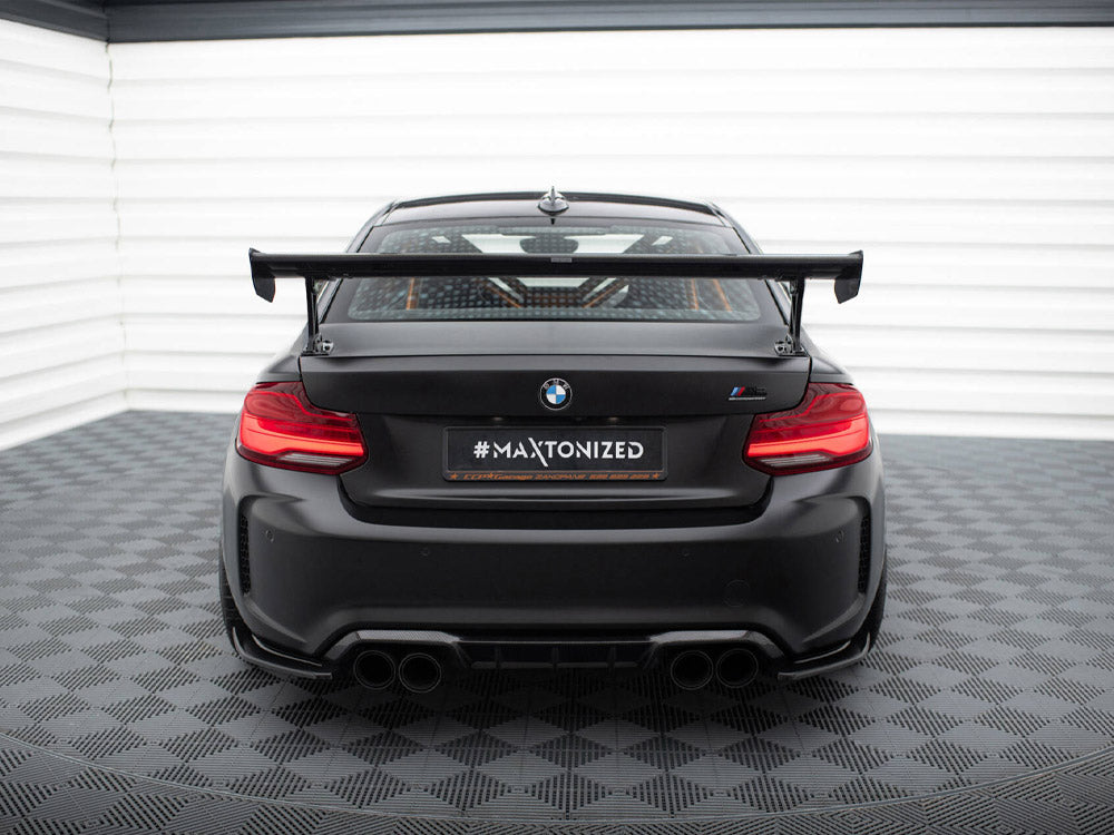 MAXTON DESIGN CARBON SPOILER WITH EXTERNAL BRACKETS UPRIGHTS BMW M2 F87