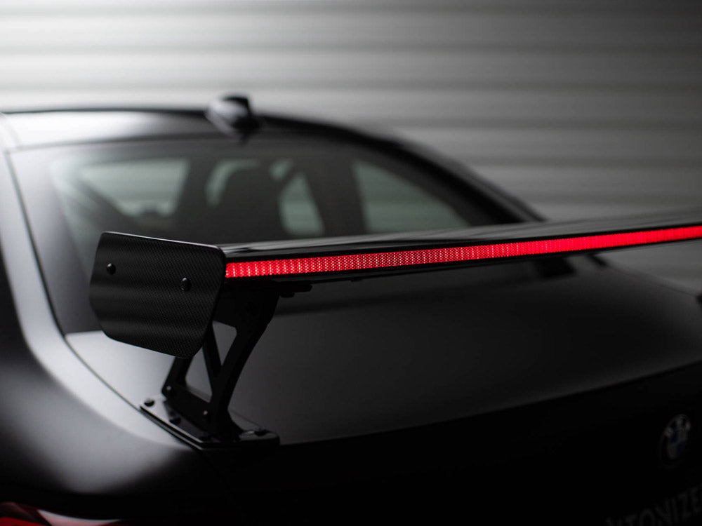 MAXTON DESIGN CARBON SPOILER WITH EXTERNAL BRACKETS UPRIGHTS + LED BMW M2 F87