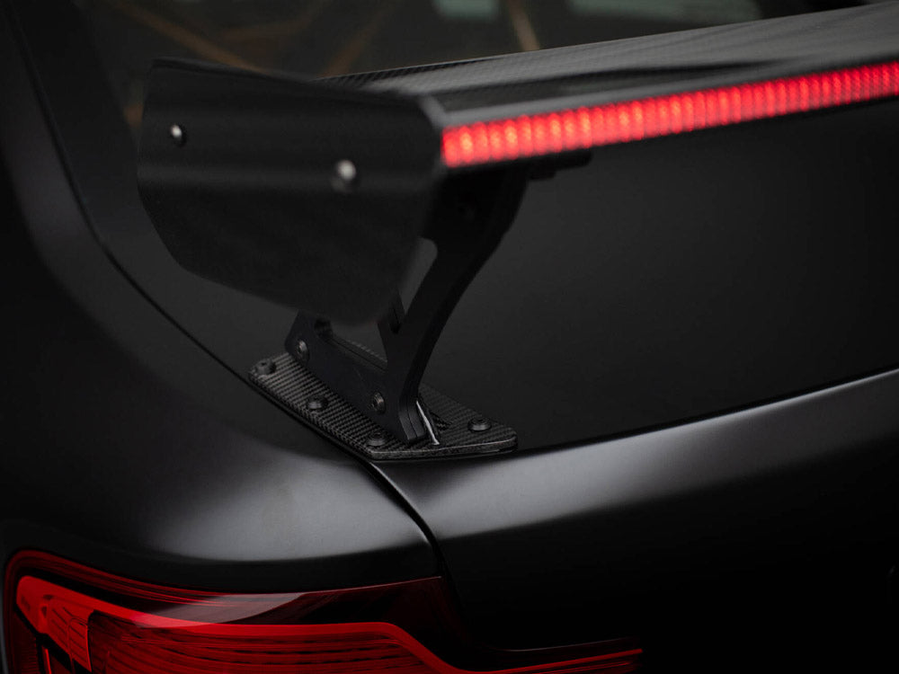 MAXTON DESIGN CARBON SPOILER WITH EXTERNAL BRACKETS UPRIGHTS + LED BMW M2 F87