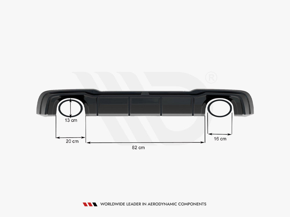 MAXTON DESIGN REAR VALANCE V.2 AUDI RS3 8V SPORTBACK FACELIFT