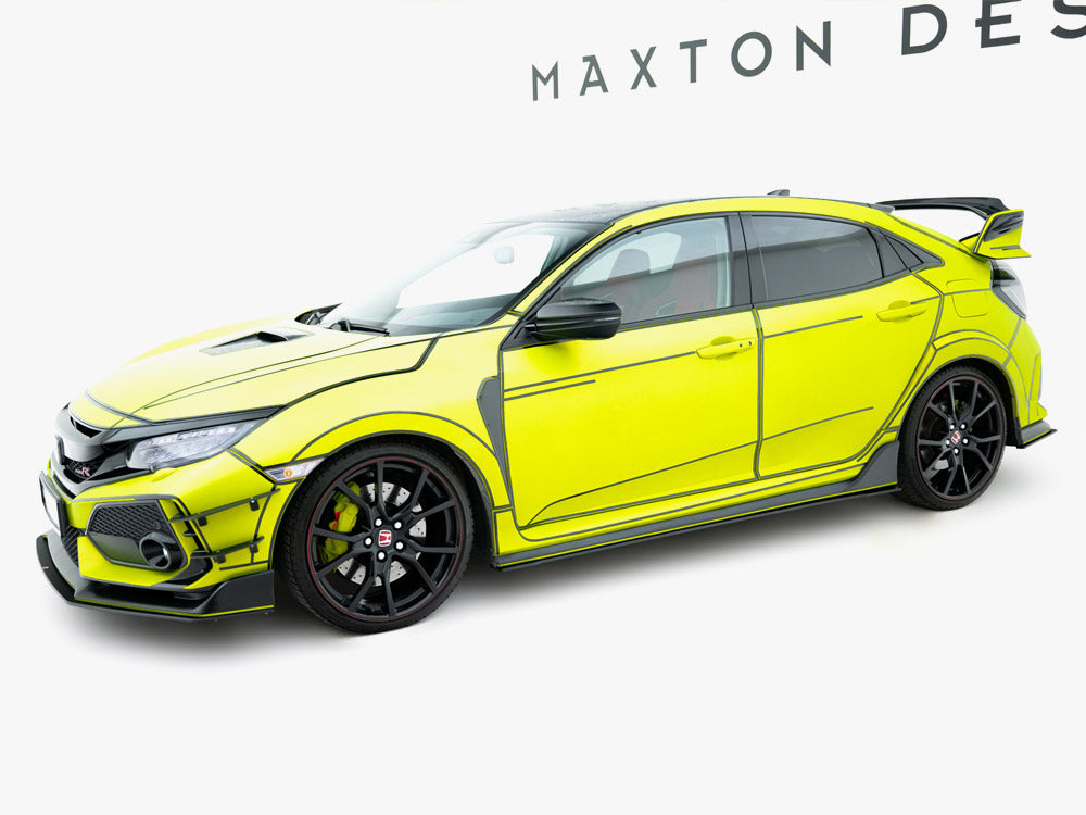 Maxton Design Street PRO side skirt diffusers Honda Civic Type R Mk10