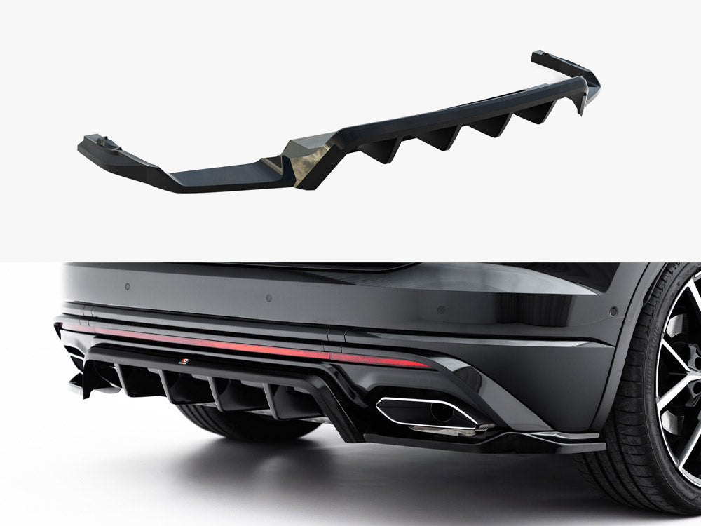 Maxton Design Rear Splitter (Vertical Bars) – VW Touareg R-Line Mk3 Facelift