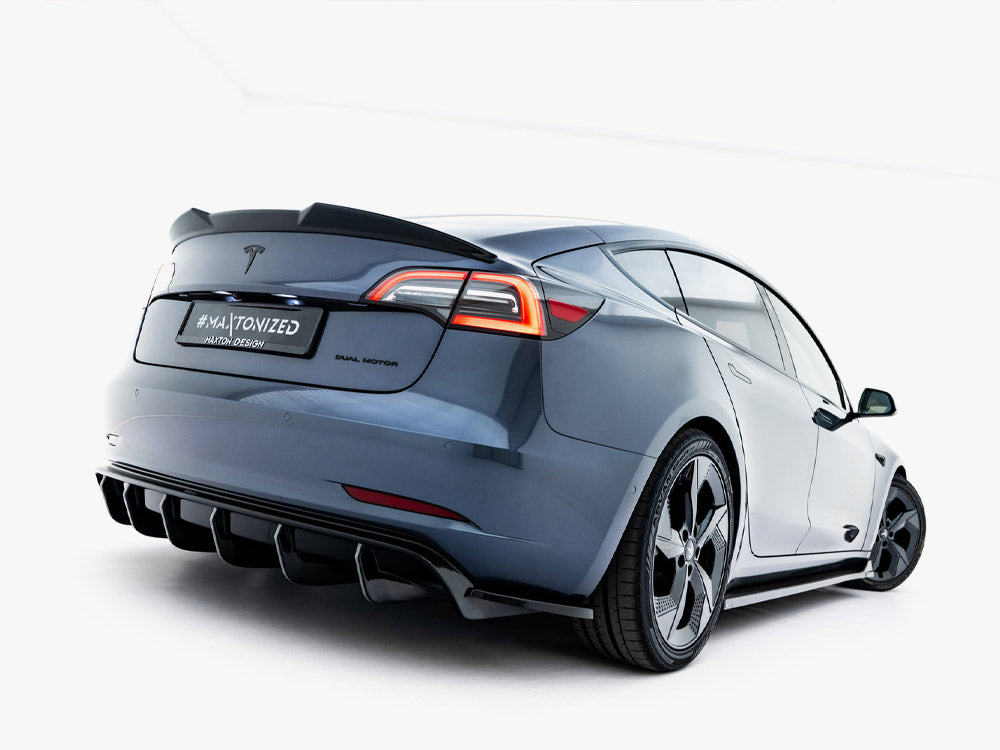 MAXTON DESIGN REAR SIDE SPLITTERS V.2 TESLA MODEL 3