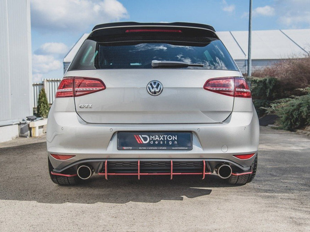MAXTON DESIGN STREET PRO REAR DIFFUSER V.2 VW GOLF MK7 GTI