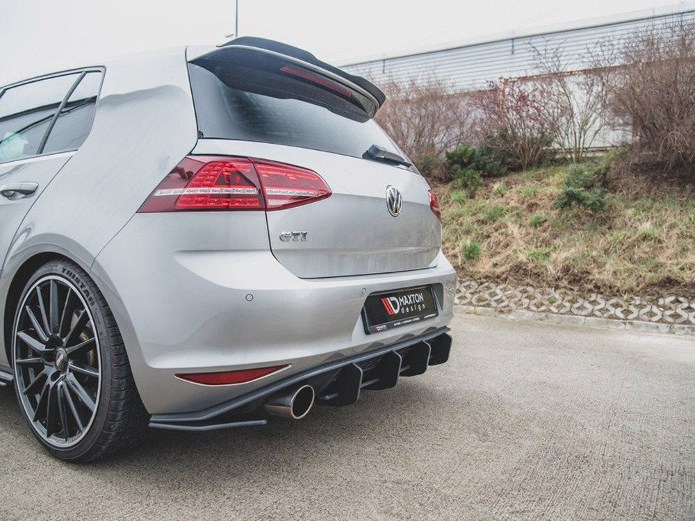 MAXTON DESIGN STREET PRO REAR DIFFUSER V.2 VW GOLF MK7 GTI