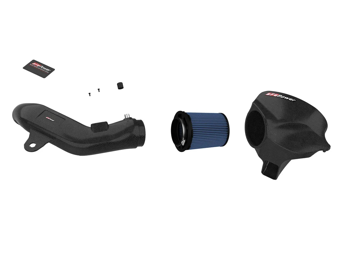AFE BLACK SERIES MOMENTUM CARBON FIBER COLD AIR INTAKE SYSTEM W/ PRO 5R FILTER BMW F20 M135i