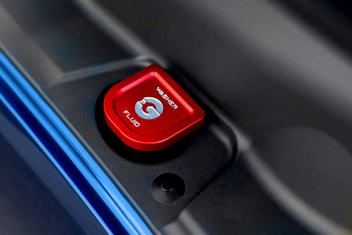 Toyota GR Supra 2020+ (A90) BLACKLINE Performance Washer Fluid Cap – product view 2