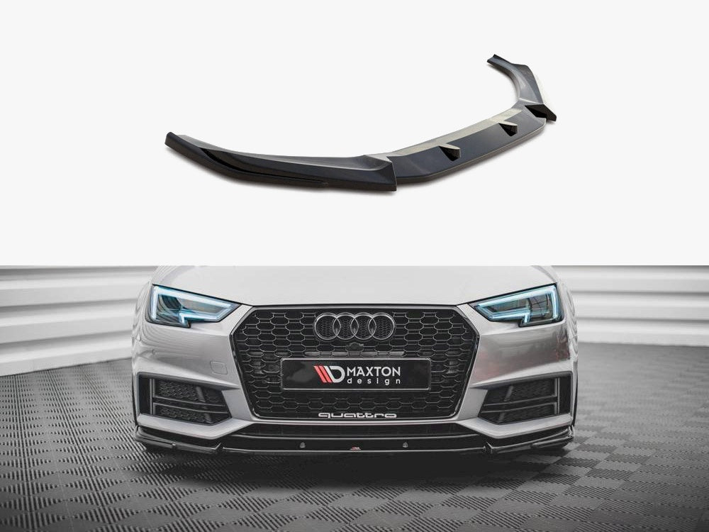 MAXTON DESIGN AUDI A4 S4 B9 FRONT SPLITTER V.3 — photo 1