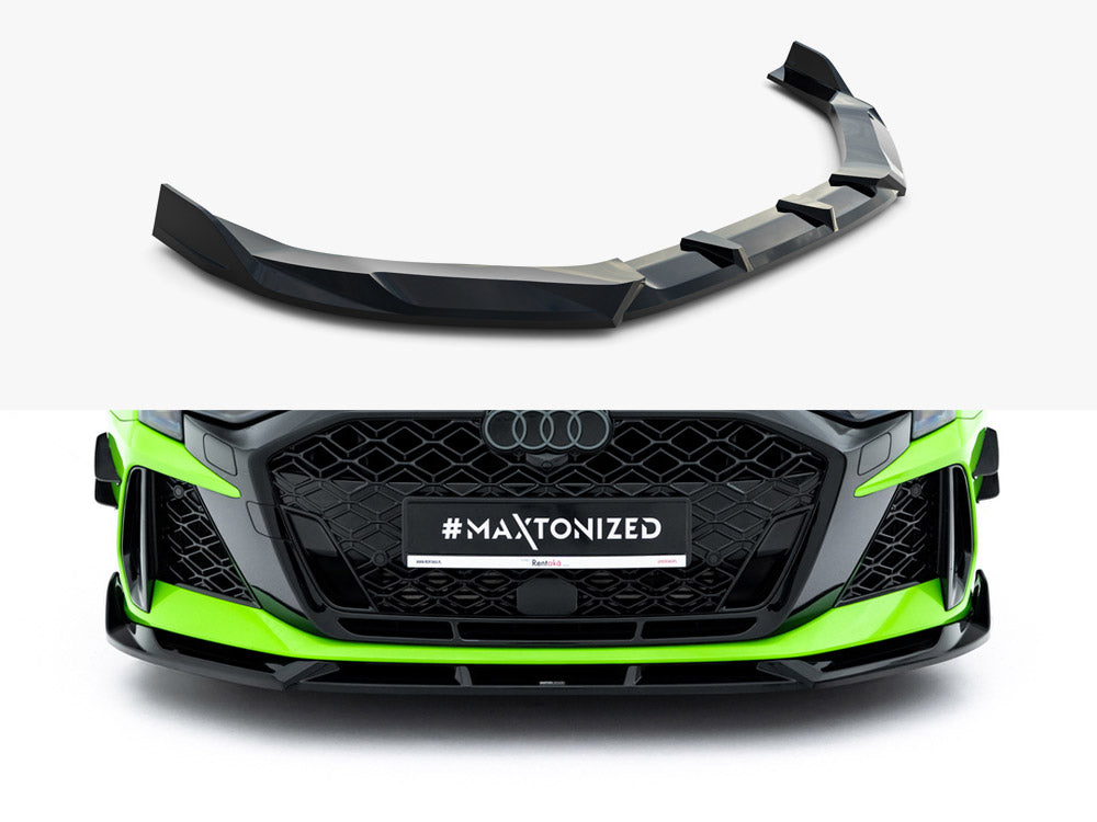 MAXTON DESIGN FRONT SPLITTER V.3 AUDI RS3 8Y FACELIFT — photo 1