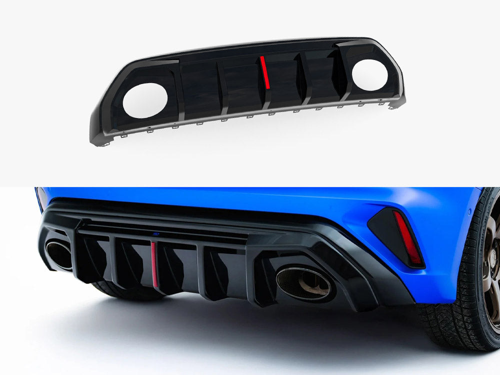 Maxton Design Rear Valance – Audi 8YF RS3 Sportback (Original Reflector) – product view 3