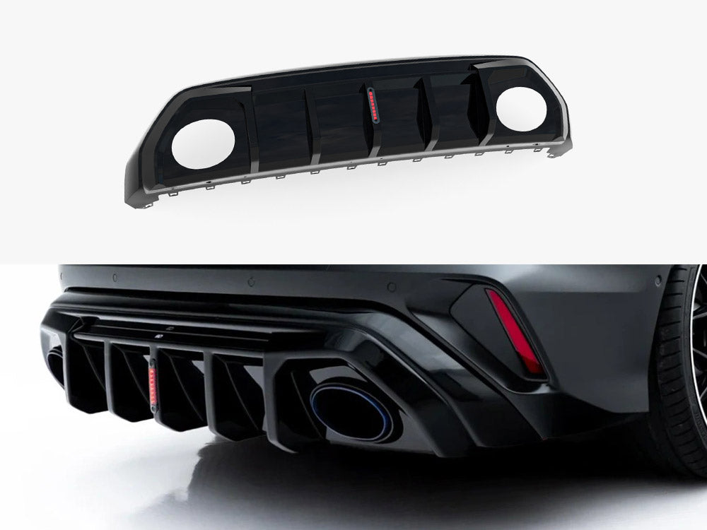 MAXTON DESIGN REAR VALANCE WITH LED AUDI RS3 SEDAN 8Y FACELIFT — photo 1