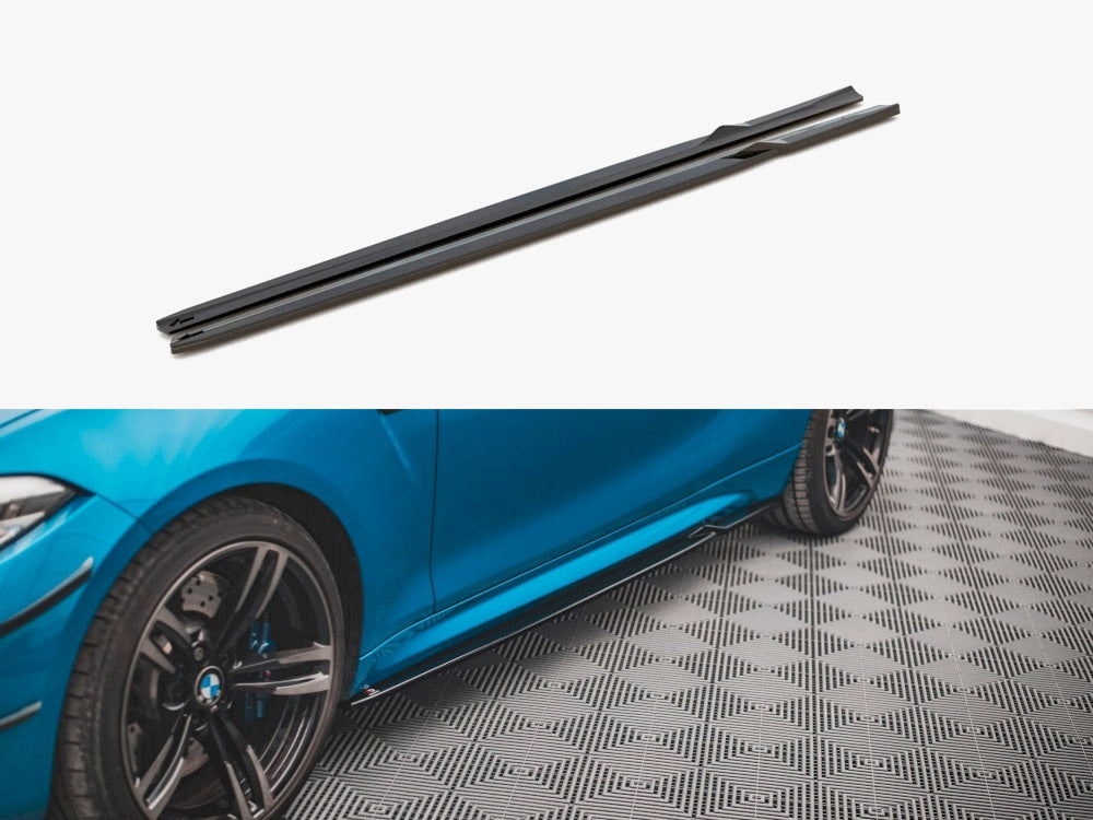 MAXTON DESIGN SIDE SKIRTS DIFFUSERS V.2 BMW M2 F87 (2016-2020) — photo 1