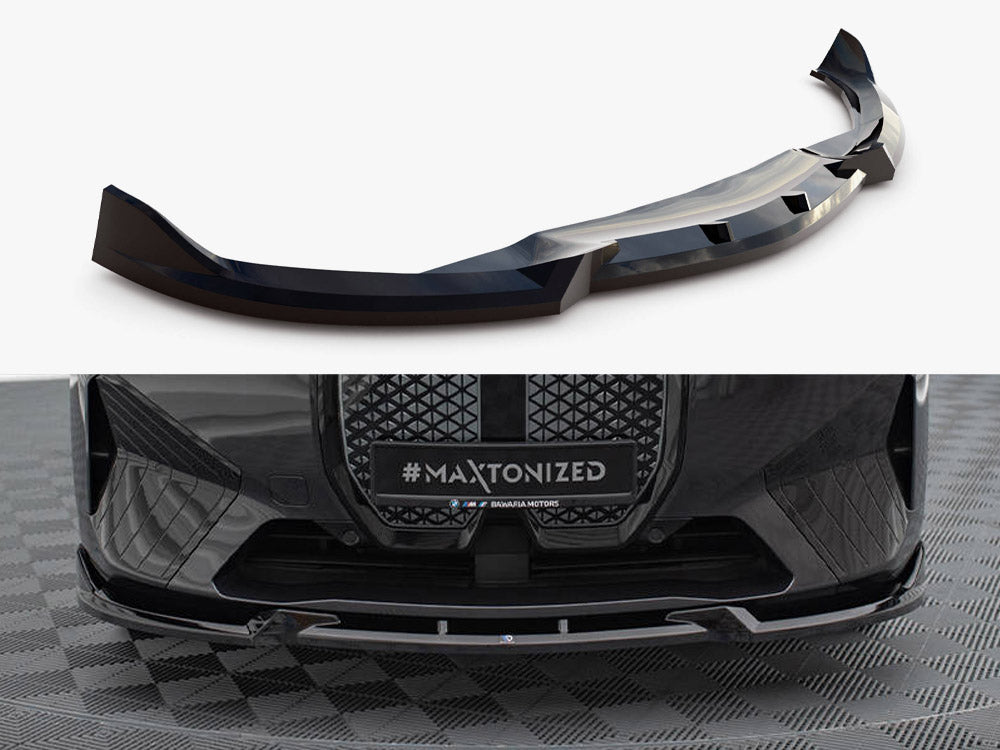MAXTON DESIGN FRONT SPLITTER V.1 BMW iX M-PACK I20 — photo 1