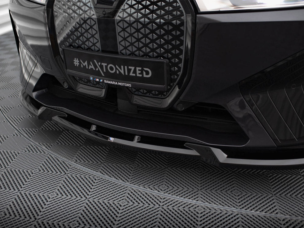 MAXTON DESIGN FRONT SPLITTER V.1 BMW iX M-PACK I20 — photo 4
