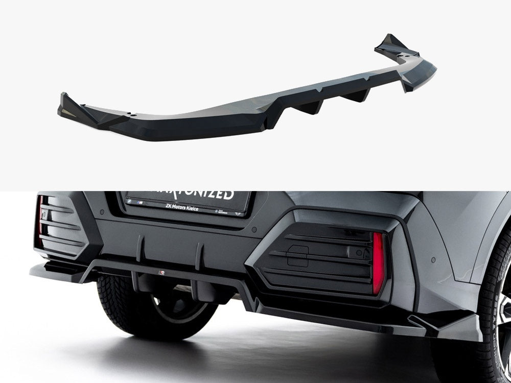 MAXTON DESIGN REAR SPLITTER VERTICAL BARS BMW X2 M-PACK / IX2 U10 — photo 1