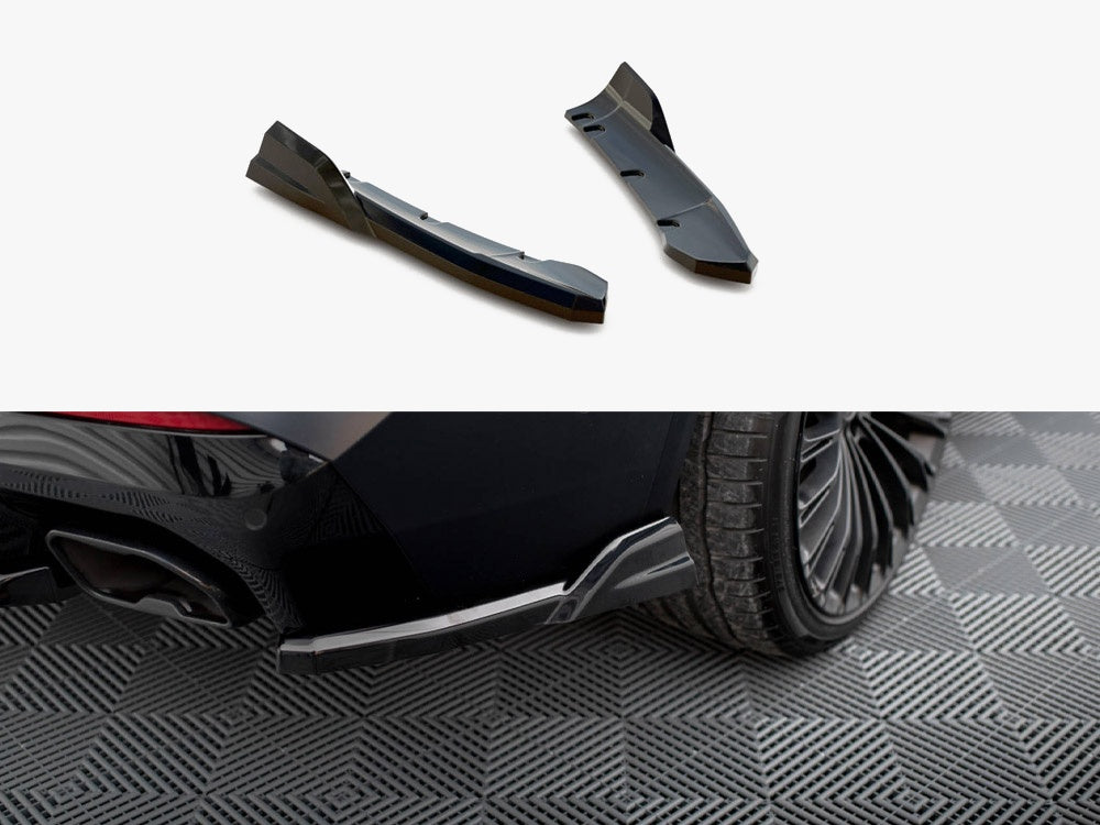MAXTON DESIGN REAR SIDE SPLITTERS BMW X3 M-PACK G01 FACELIFT — photo 1