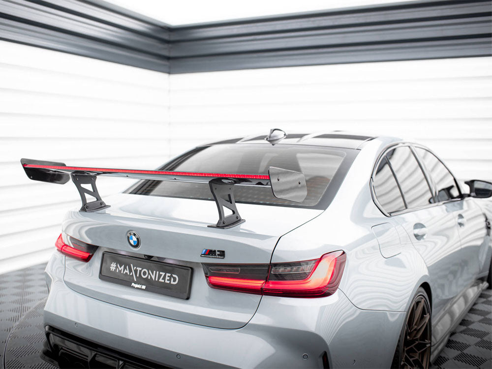 MAXTON DESIGN CARBON SPOILER WITH INTERNAL BRACKETS UPRIGHTS + LED BMW M3 G80 / M340I G20 / 3 M-PACK G20 / 3 STANDARD G20 — photo 6