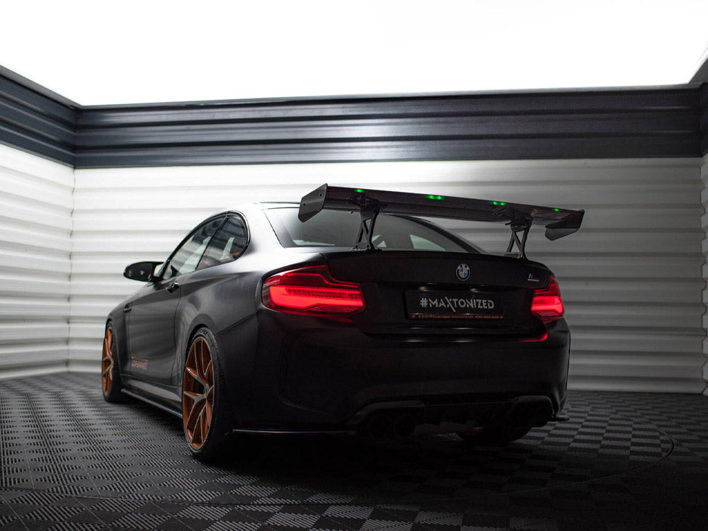 MAXTON DESIGN CARBON SPOILER WITH INTERNAL BRACKETS UPRIGHTS + LED BMW M2 F87 — photo 20