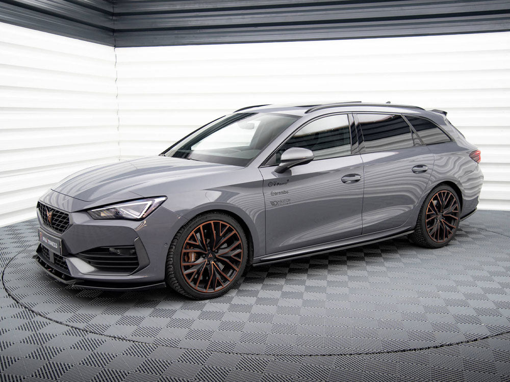 MAXTON DESIGN SIDE SKIRT DIFFUSERS V1 CUPRA LEON ST / HATCHBACK AERO MK1 FACELIFT — photo 2