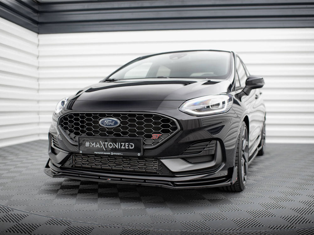 MAXTON DESIGN FRONT SPLITTER V.4 + FLAPS FORD FIESTA ST / ST-LINE MK8 FACELIFT — photo 2