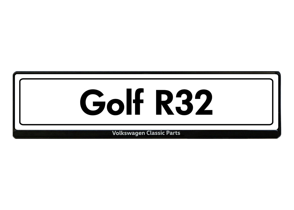 OEM Volkswagen Golf R32 License Plate