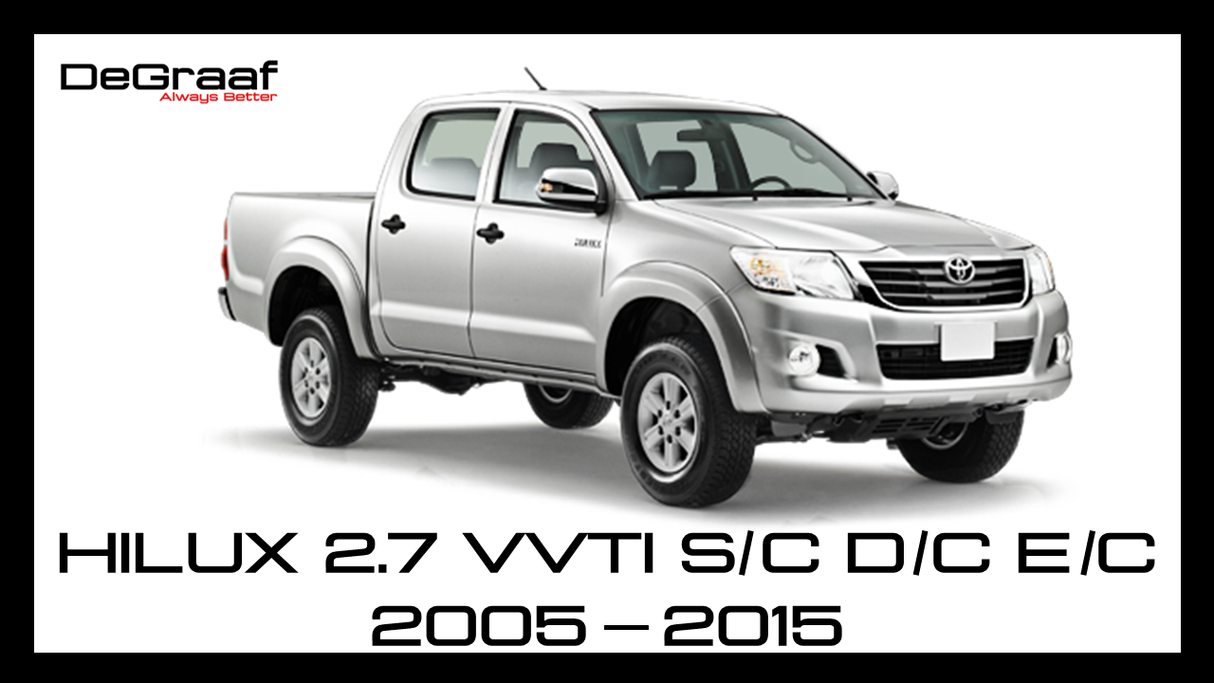 DEGRAAF HILUX 2.7 VVTI 2005-2015 EXHAUST