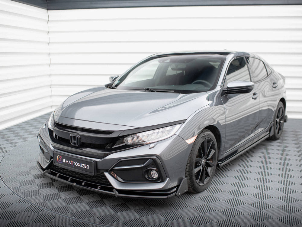 MAXTON DESIGN FRONT SPLITTER V.1 + FLAPS HONDA CIVIC SPORT MK10 — photo 2