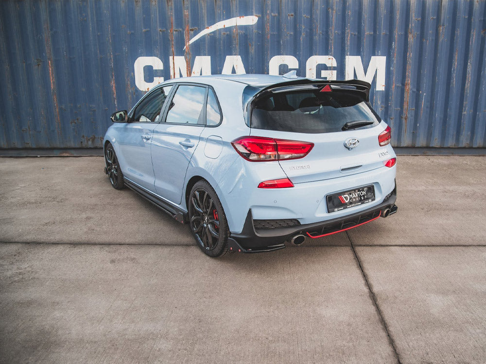 MAXTON DESIGN REAR SIDE SPLITTERS V.6 + FLAPS HYUNDAI I30 N MK3 HATCHBACK — photo 2
