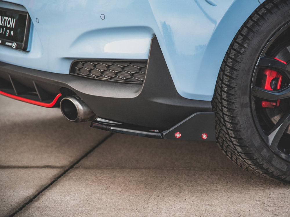 MAXTON DESIGN REAR SIDE SPLITTERS V.6 + FLAPS HYUNDAI I30 N MK3 HATCHBACK — photo 4