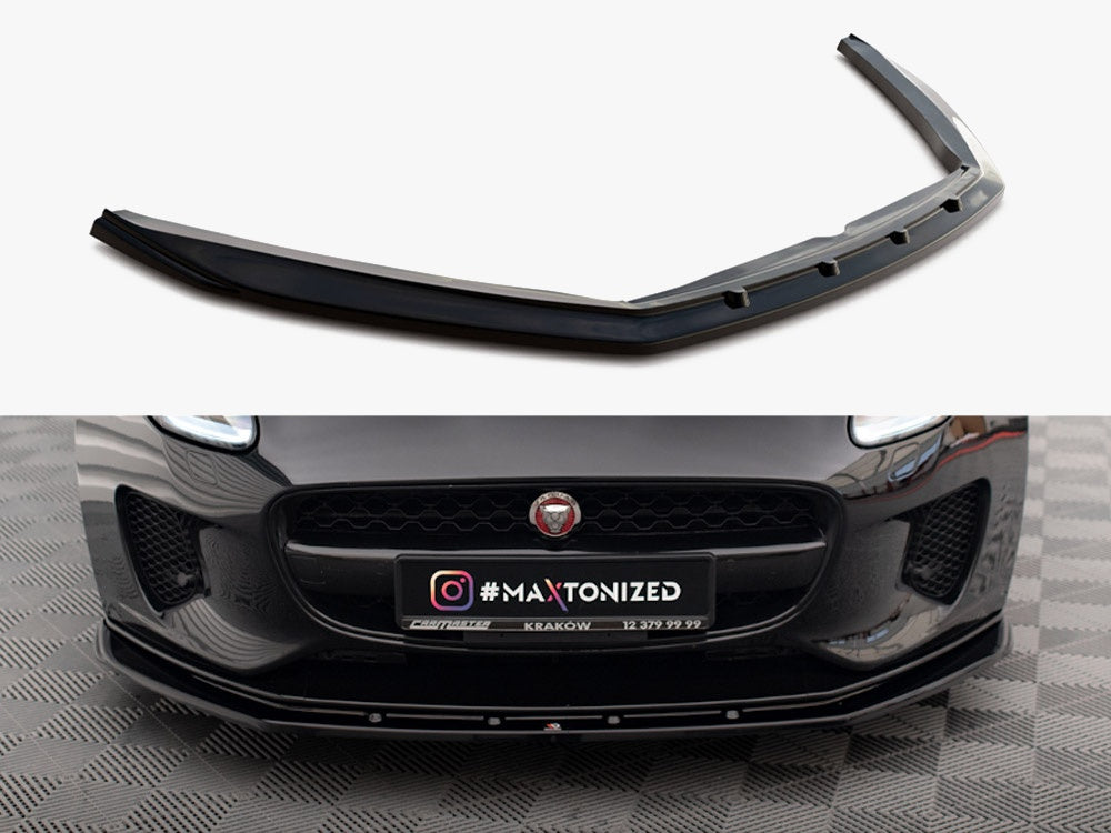 MAXTON DESIGN FRONT SPLITTER V1 JAGUAR F-TYPE MK1 FACELIFT — photo 1