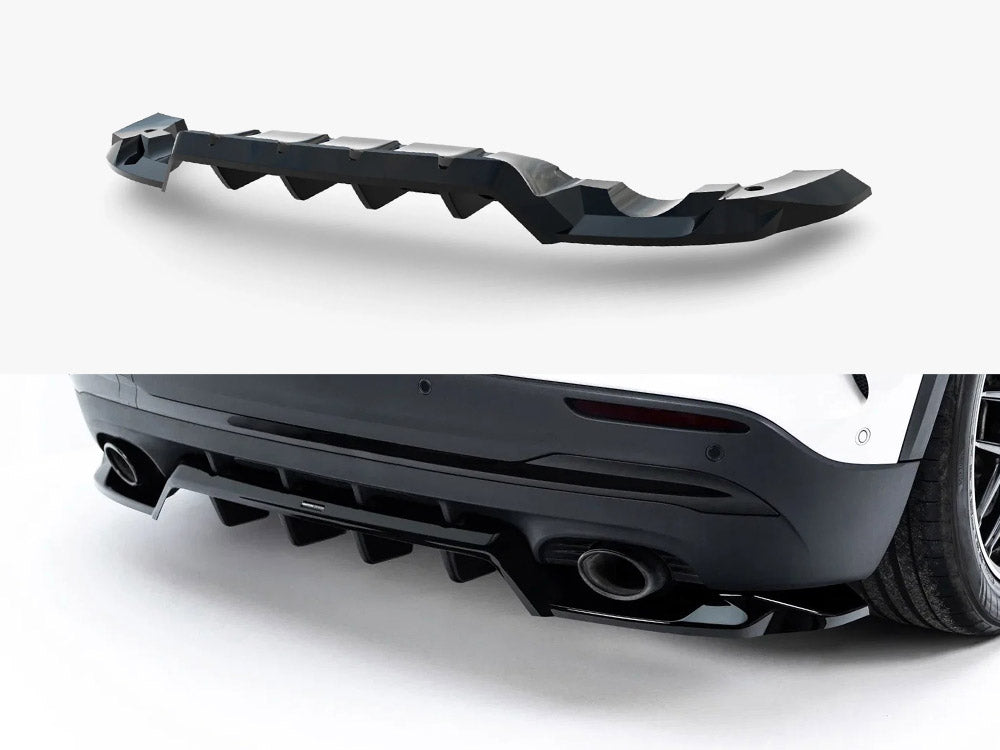 MAXTON DESIGN REAR SPLITTER WITH VERTICAL BARS MERCEDES-AMG GLA 35 H247 — photo 1