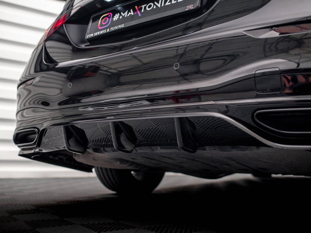 MAXTON DESIGN REAR SPLITTER WITH VERTICAL BARS MERCEDES S AMG LINE W223 — photo 5