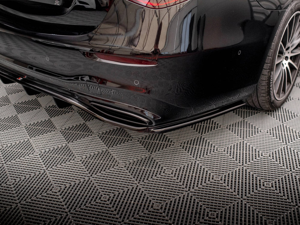 MAXTON DESIGN REAR SPLITTER WITH VERTICAL BARS MERCEDES S AMG LINE W223 — photo 6