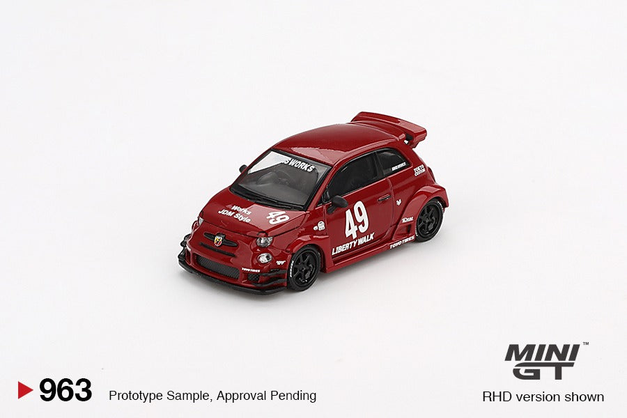 Mini GT – LBWK x Abas Abarth 595 Red - MGT00963-R