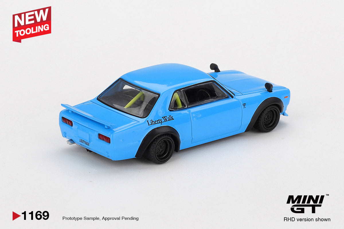 Mini GT – Nissan LB Works HAKOSUKA Baby Blue – product view 3