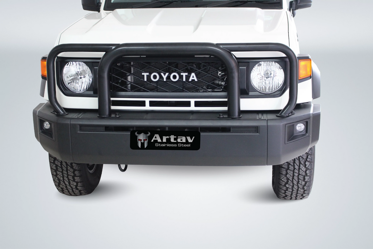 Toyota Land Cruiser 70 Series Grill Guard Black