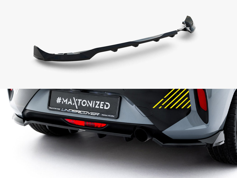 MAXTON DESIGN REAR SPLITTER VERTICAL BARS OPEL CORSA F FACELIFT (MK6 FACELIFT) — photo 1