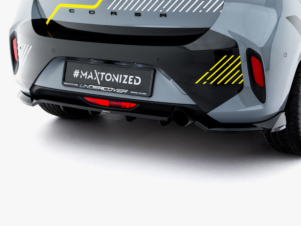 MAXTON DESIGN REAR SPLITTER VERTICAL BARS OPEL CORSA F FACELIFT (MK6 FACELIFT) — photo 3