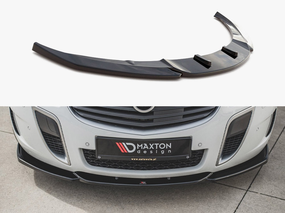 MAXTON DESIGN FRONT SPLITTER V.2 OPEL / VAUXHALL INSIGNIA MK1 VXR / OPC FACELIFT — photo 1