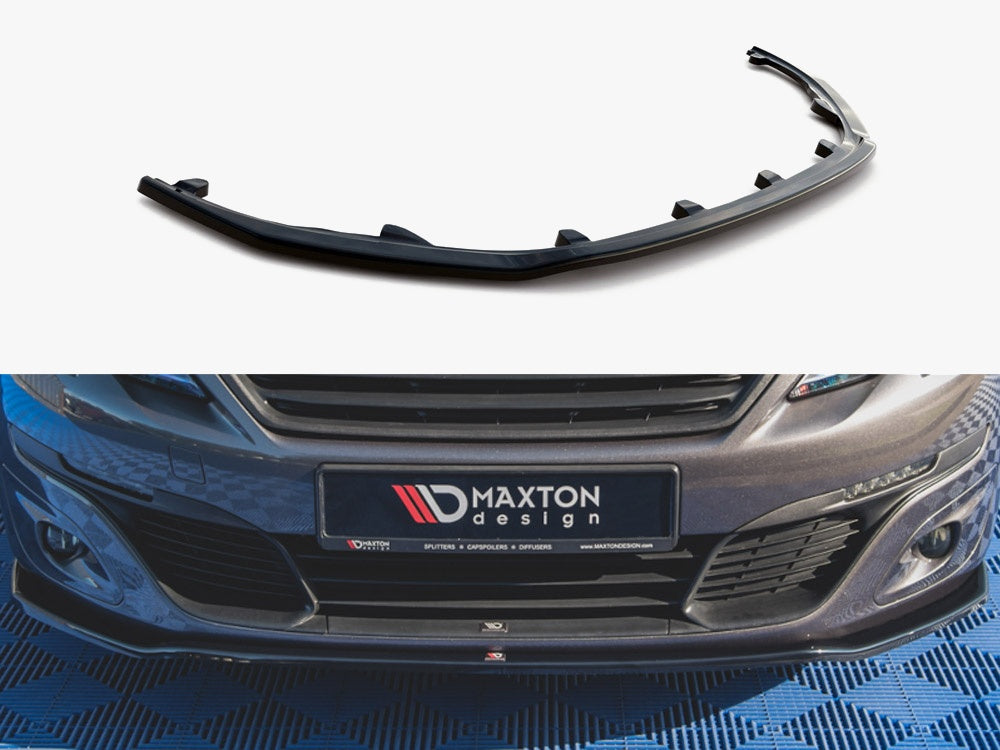 MAXTON DESIGN FRONT SPLITTER V1 PEUGEOT 308 MK2 FACELIFT — photo 1