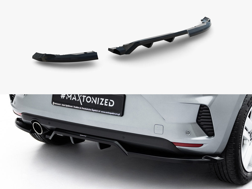 MAXTON DESIGN REAR SPLITTER RENAULT CLIO MK5 FACELIFT — photo 1