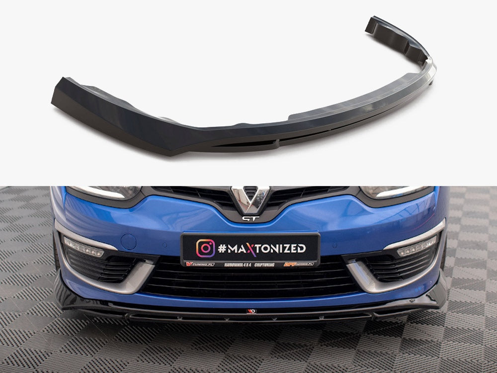 MAXTON DESIGN FRONT SPLITTER RENAULT MEGANE GT-LINE GRANDTOUR MK3 FACELIFT — photo 1