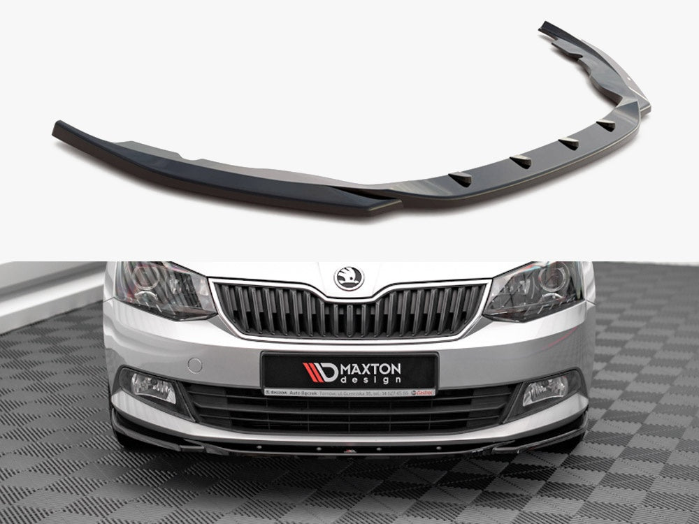 MAXTON DESIGN FRONT SPLITTER V.2 SKODA FABIA MK3 (2014-2019) — photo 1
