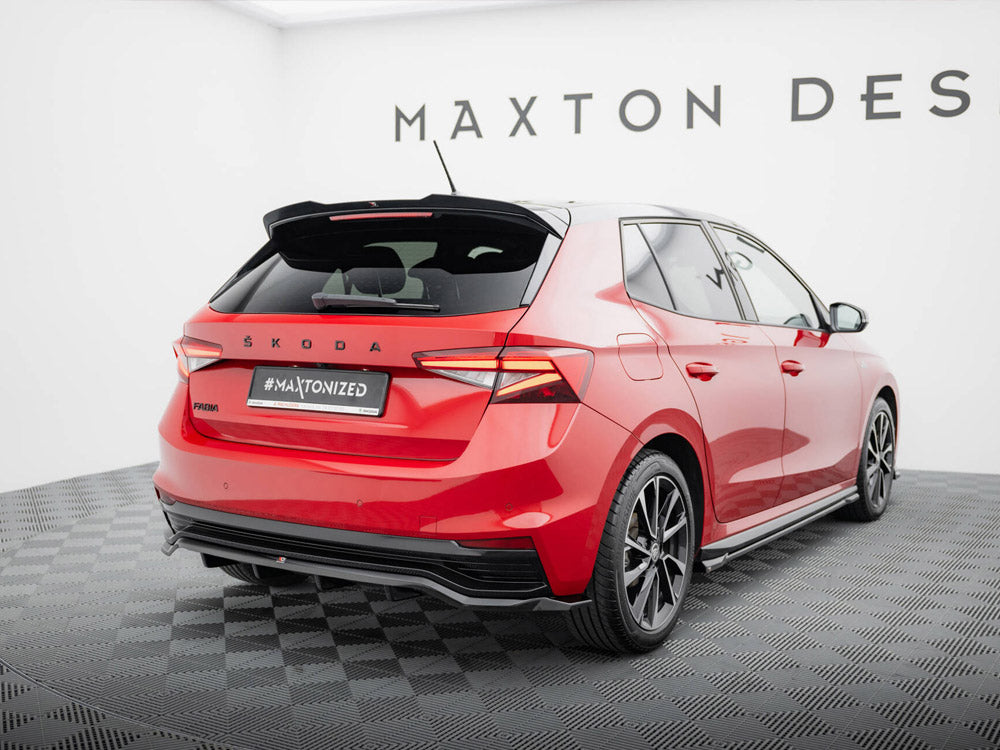 MAXTON DESIGN REAR SPLITTER VERTICAL BARS SKODA FABIA MONTE CARLO MK4 — photo 2