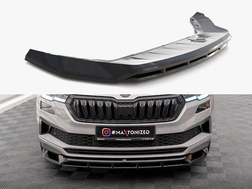 MAXTON DESIGN FRONT SPLITTER SKODA KAROQ SPORTLINE MK1 FACELIFT — photo 1
