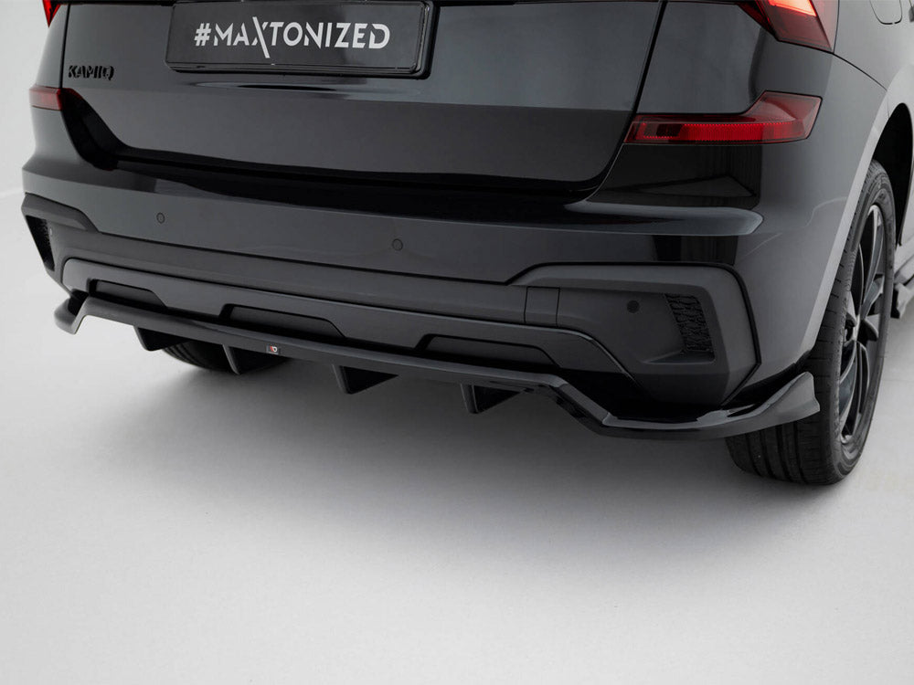 MAXTON DESIGN REAR SPLITTER (VERTICAL BARS) SKODA KAMIQ MONTE CARLO MK1 FACELIFT — photo 3