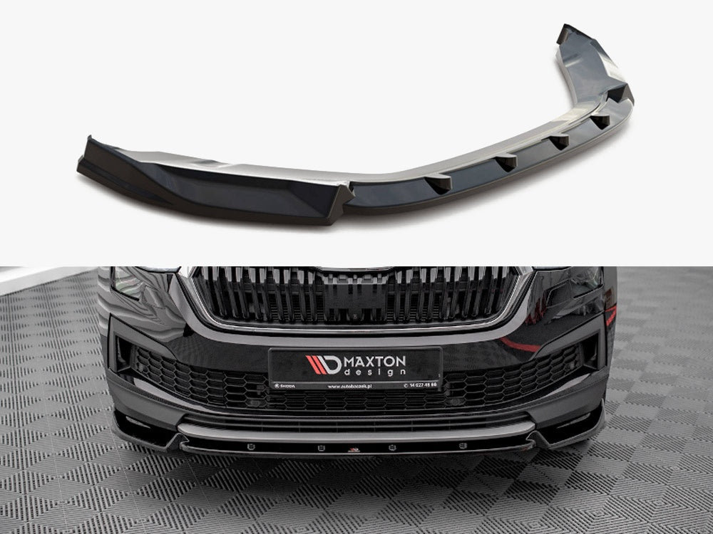 MAXTON DESIGN FRONT SPLITTER V.1 SKODA KODIAQ MK1 FACELIFT — photo 1