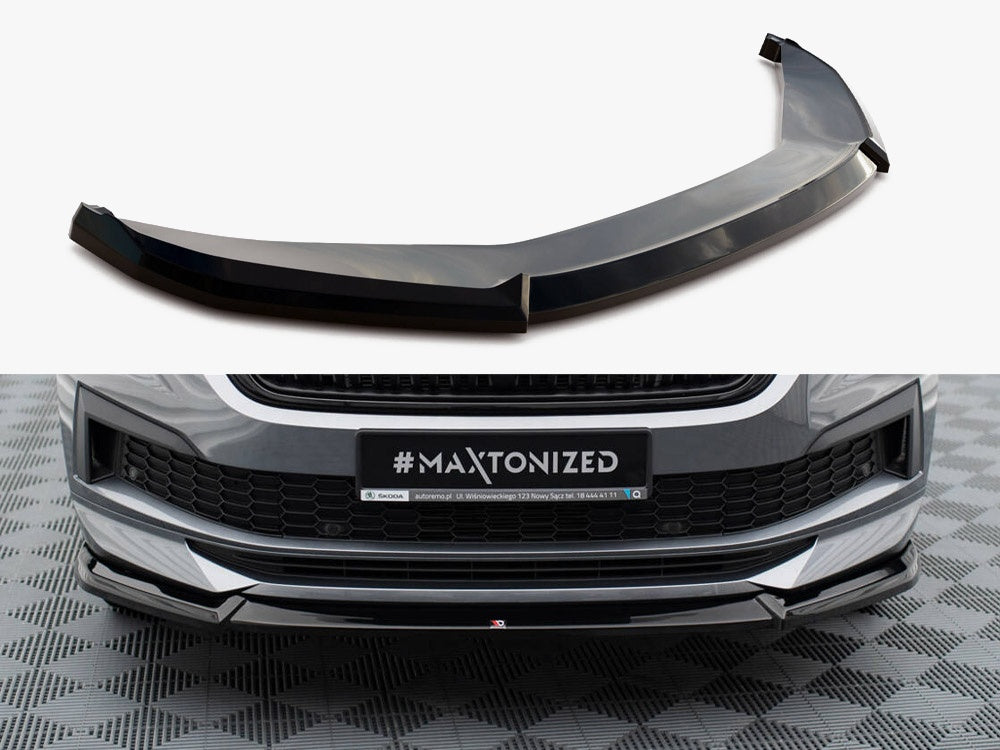 MAXTON DESIGN FRONT SPLITTER V.1 SKODA KODIAQ SPORTLINE MK1 FACELIFT — photo 1