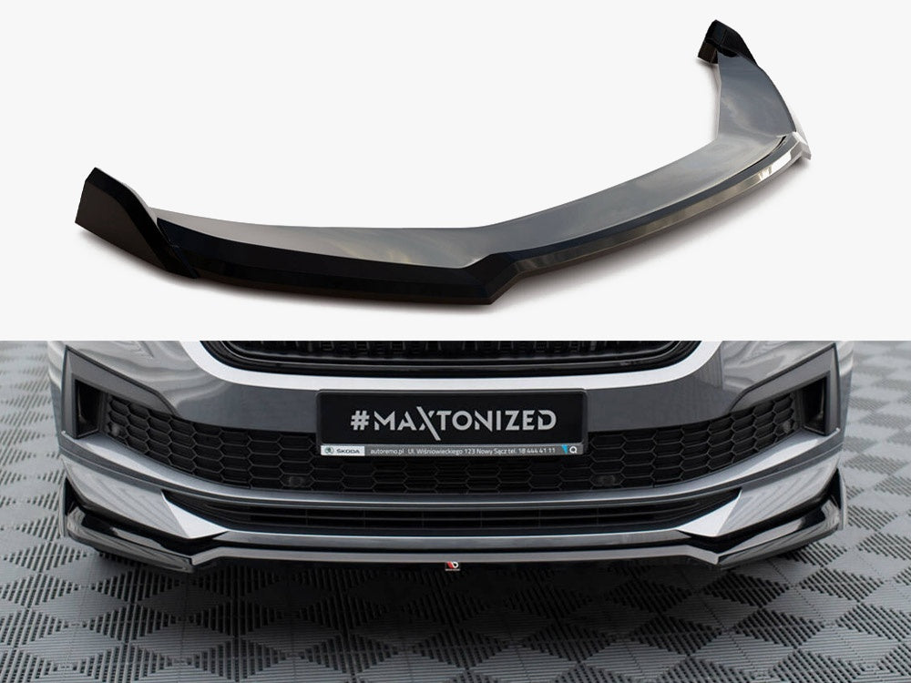 MAXTON DESIGN FRONT SPLITTER V.2 SKODA KODIAQ SPORTLINE MK1 FACELIFT — photo 1