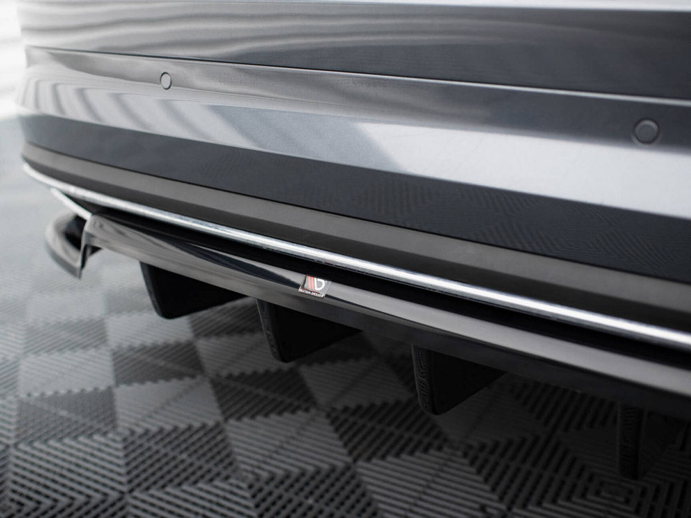 MAXTON DESIGN REAR SPLITTER VERTICAL BARS SKODA KODIAQ SPORTLINE MK1 FACELIFT — photo 4